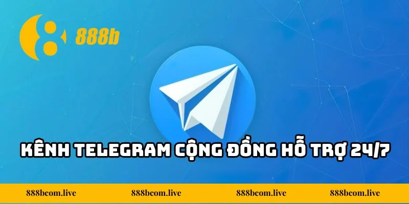 Kênh telegram cộng đồng hỗ trợ 24/7